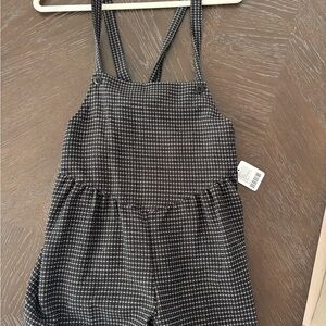 Black and White Checkered Romper